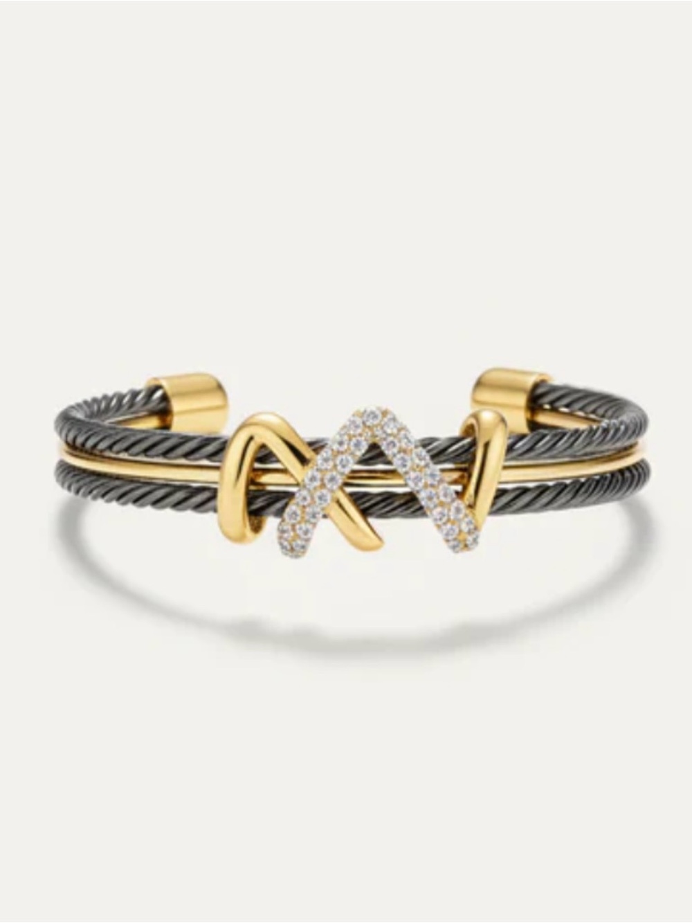 Two-Tone Triple Strand Cuff